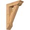 Ekena Millwork Traditional Traditional Smooth Bracket w/ Offset Brace, Western Red Cedar, 5 1/2"W x 18"D x 26"H BKT0604X18X26TRA01SWR - alternate 1
